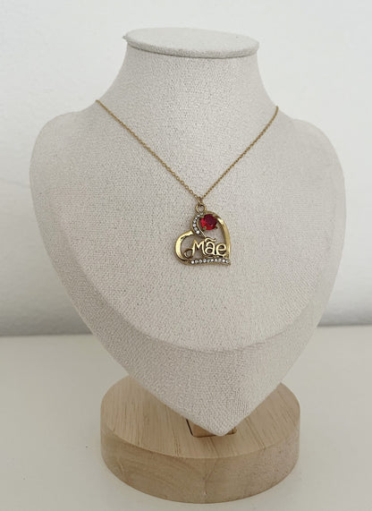 Mother's Love Ruby Necklace