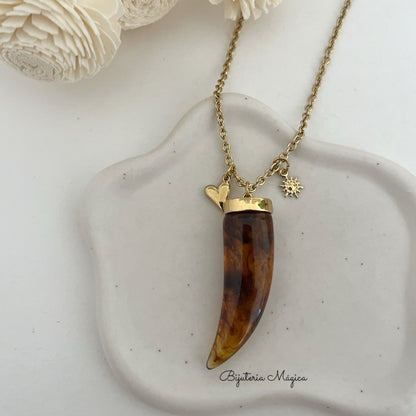 Colar Corno Dourado