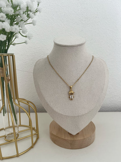 Colar Menino Dourado com Pedra
