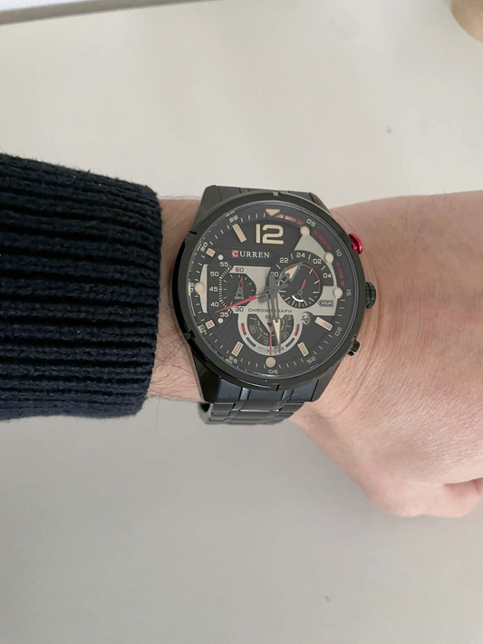 Relógio Analógico de Homem Estilo Cronógrafo