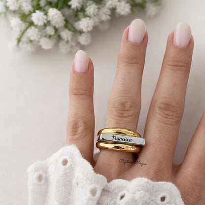 Anel Personalizável Nome Elegance
