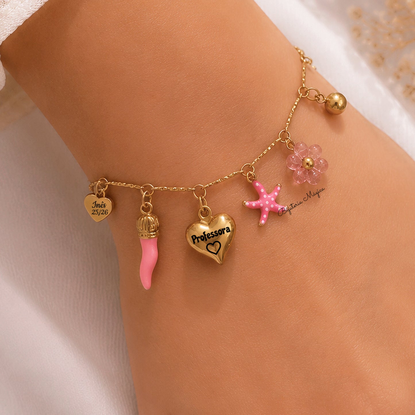 Pulseira Charm Personalizada