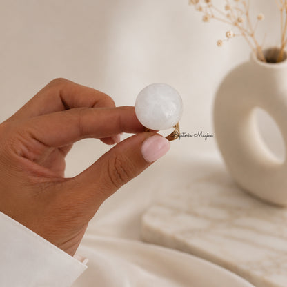 Anel Ajustável Pearl White