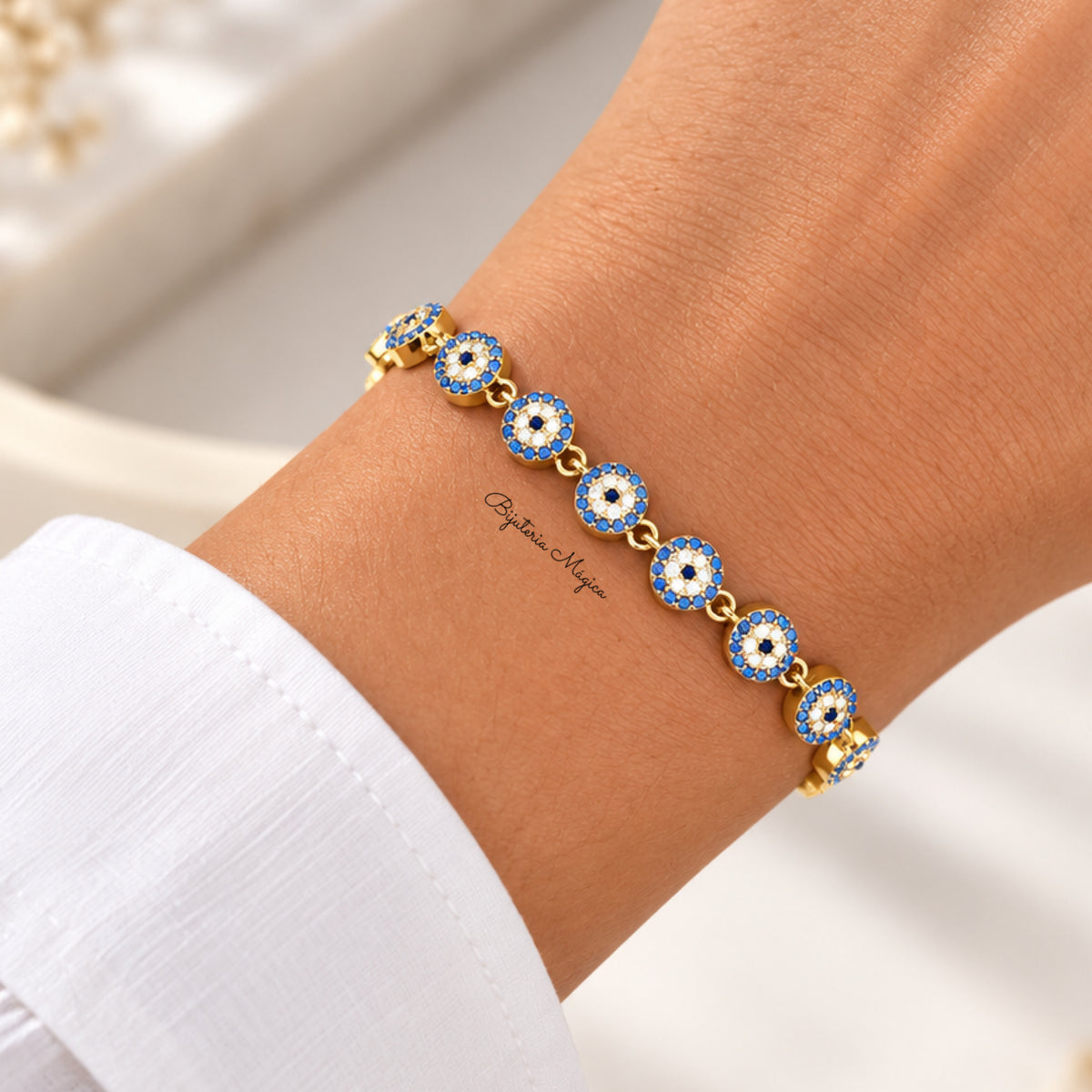 Pulseira Olho Turco Azul