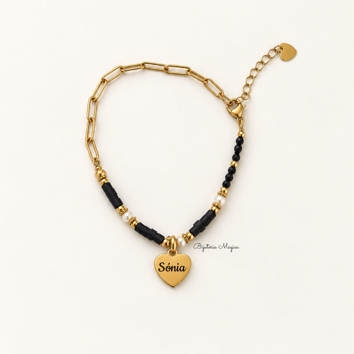Pulseira Coração Personalizado Elegance