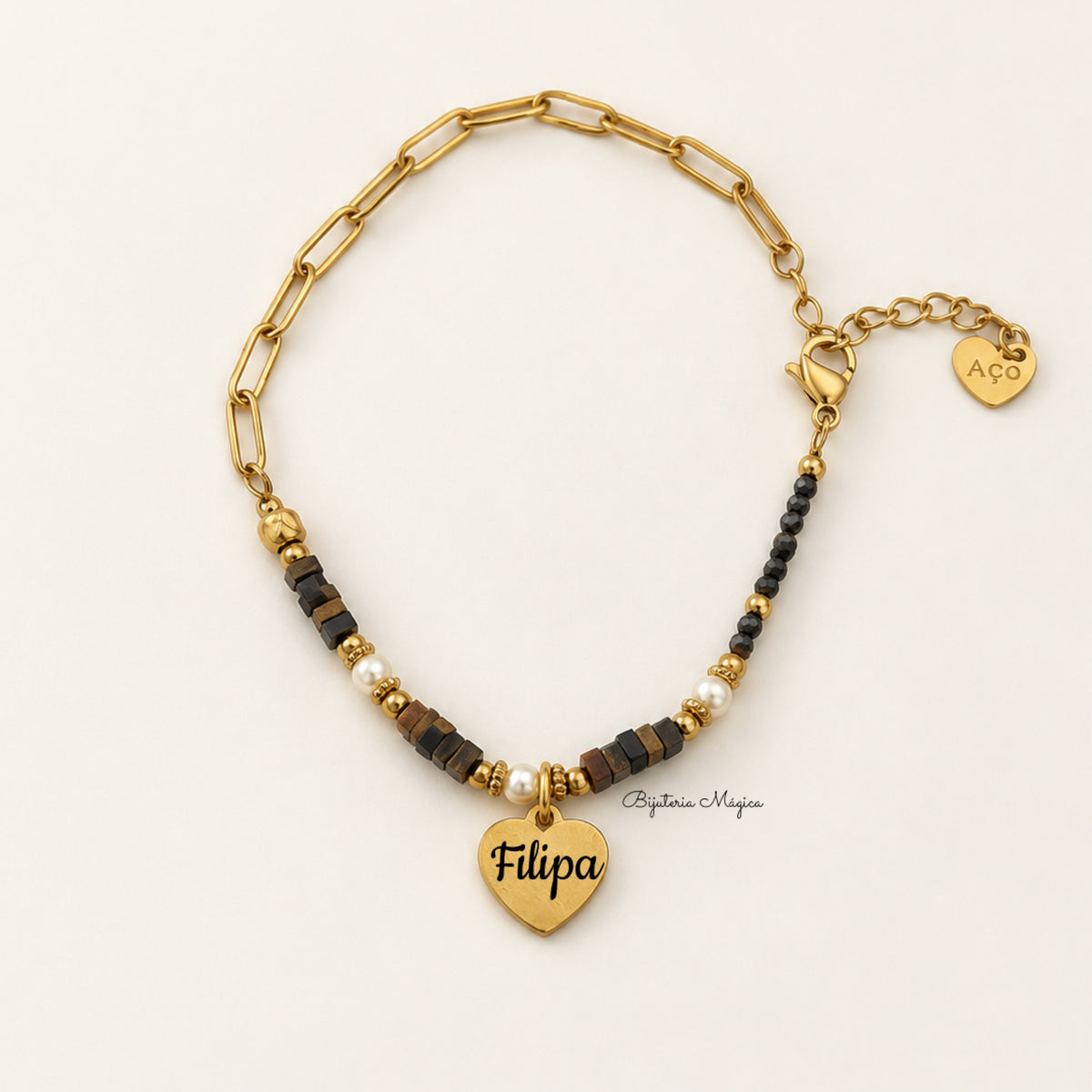 Pulseira Coração Personalizado Filipa