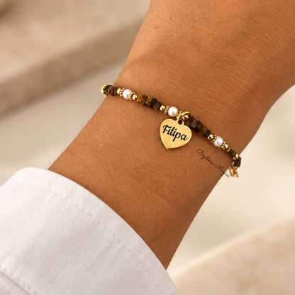 Pulseira Coração Personalizado Filipa