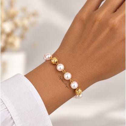 Pulseira Pérolas & Bolas de Viana