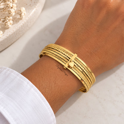 Pulseira 7 Escravas Coração