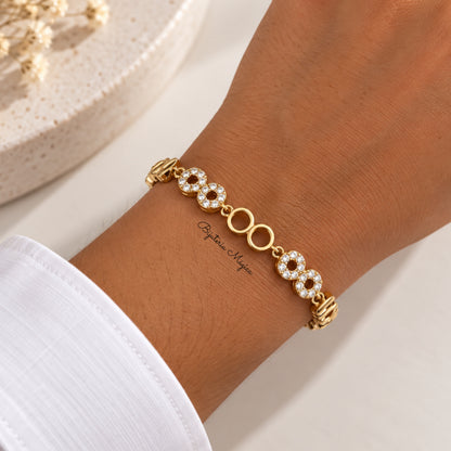 Pulseira Infinito Dourada