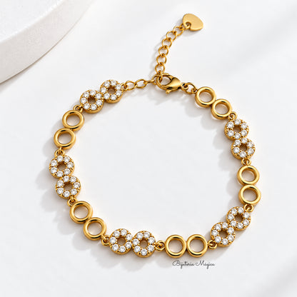 Pulseira Infinito Dourada