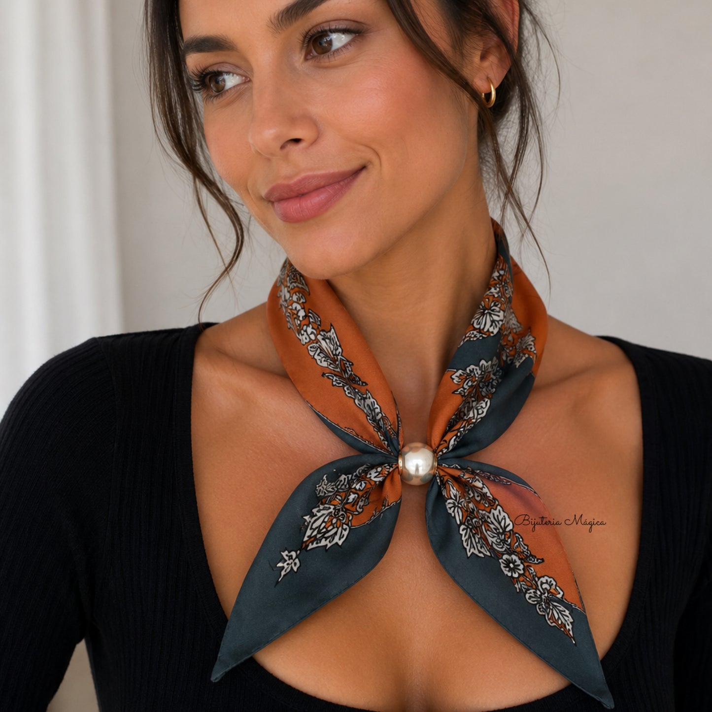 Lenço Elegância Pérola
