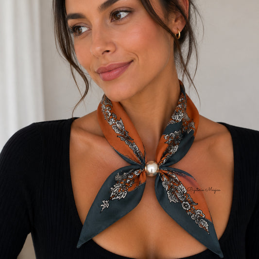 Lenço Elegância Pérola