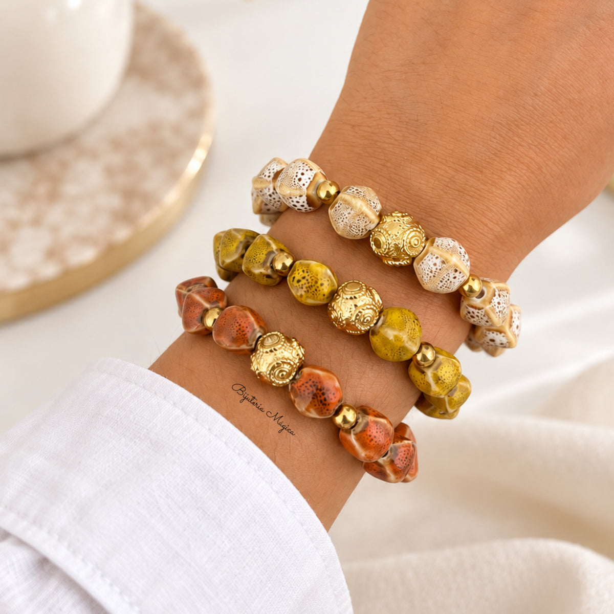 Pulseiras Elásticas Bolas de Viana