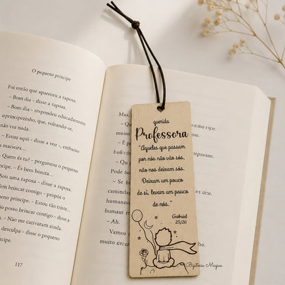 Marcador de Livro Professora Pequeno Príncipe Personalizado