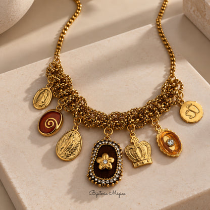 Colar Amuletos Vintage