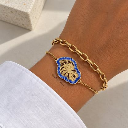 Pulseira Coração de Viana Azul