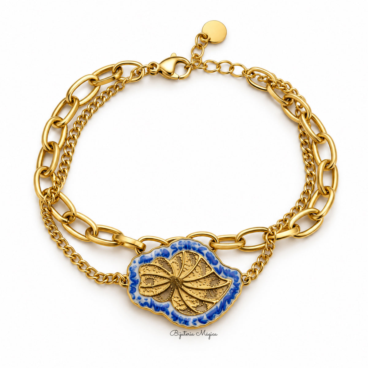 Pulseira Coração de Viana Azul