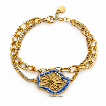 Pulseira Coração de Viana Azul