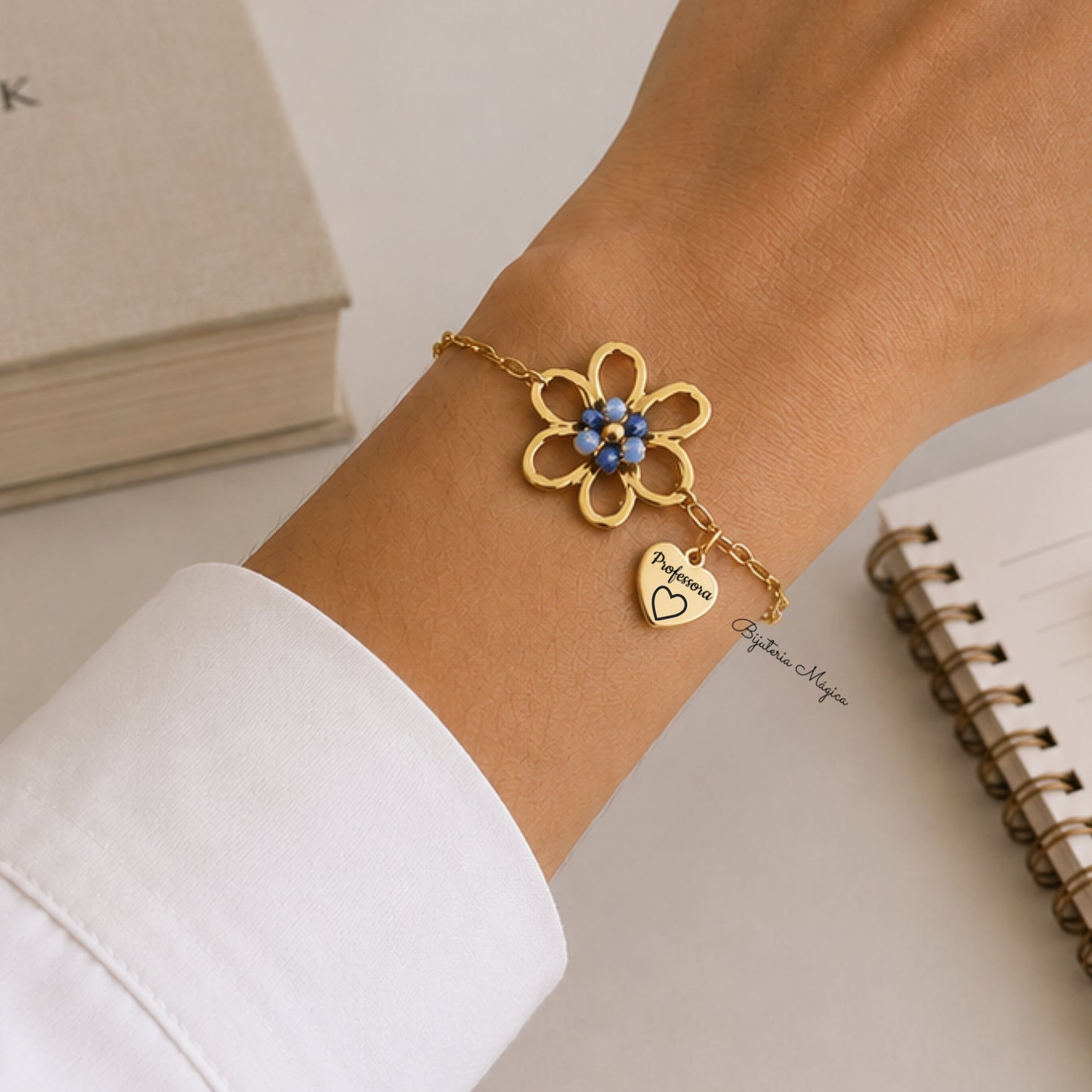 Pulseira Flor Personalizada