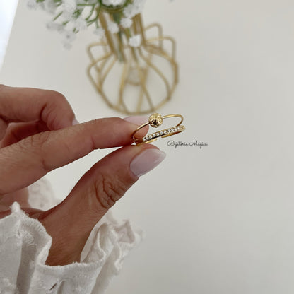 Adjustable Viana Ball Ring in Steel