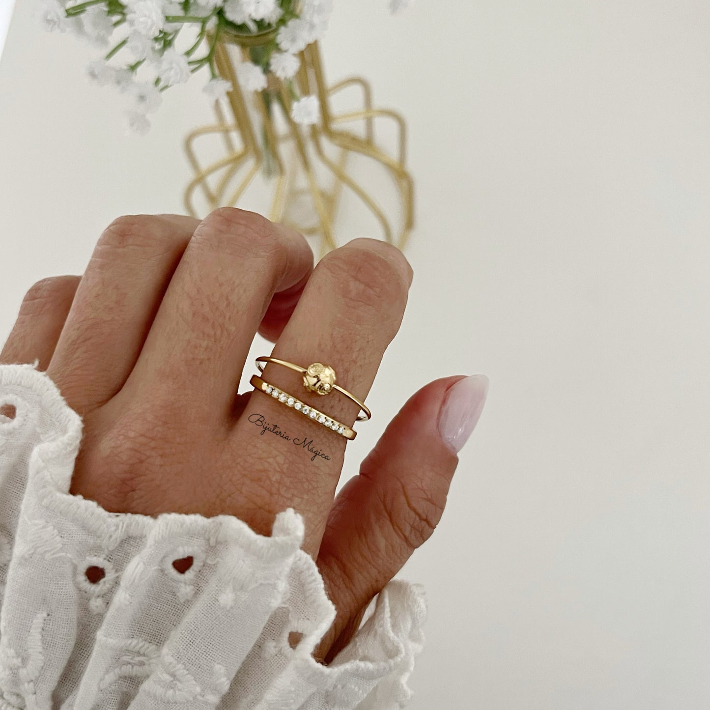 Adjustable Viana Ball Ring in Steel