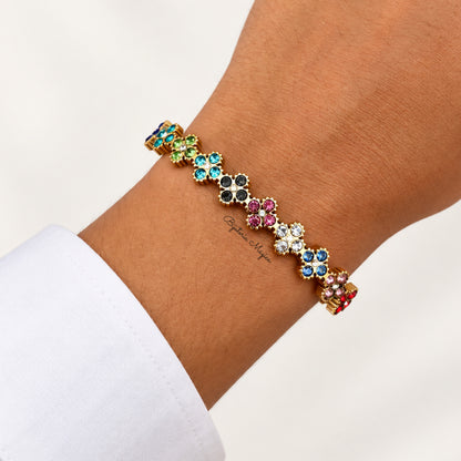 Pulseira Trevos Multicolor