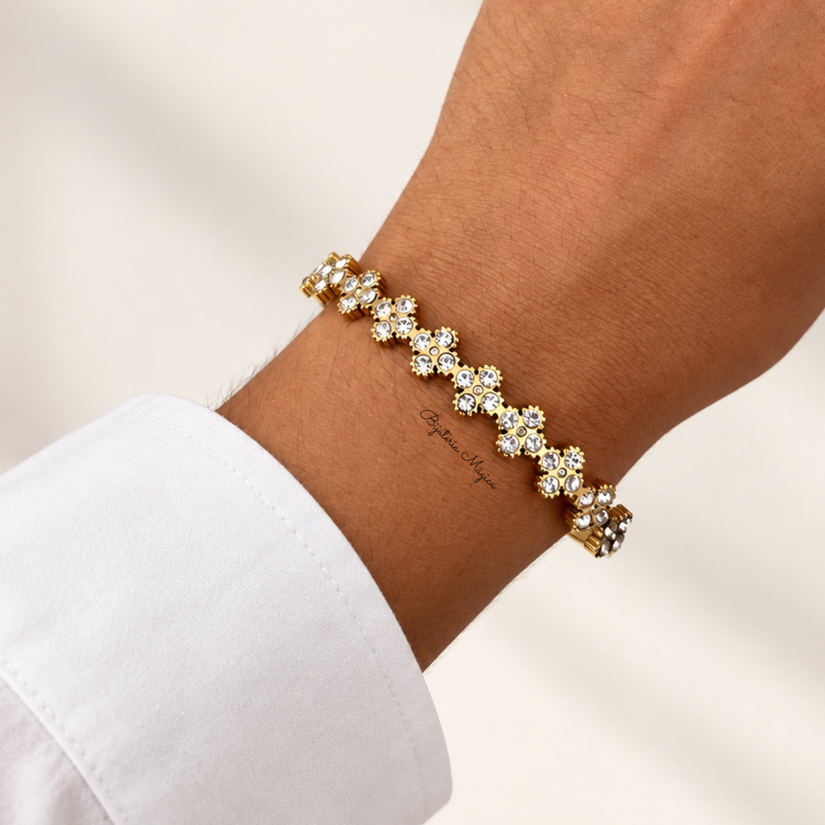 Pulseira Trevos Cristal