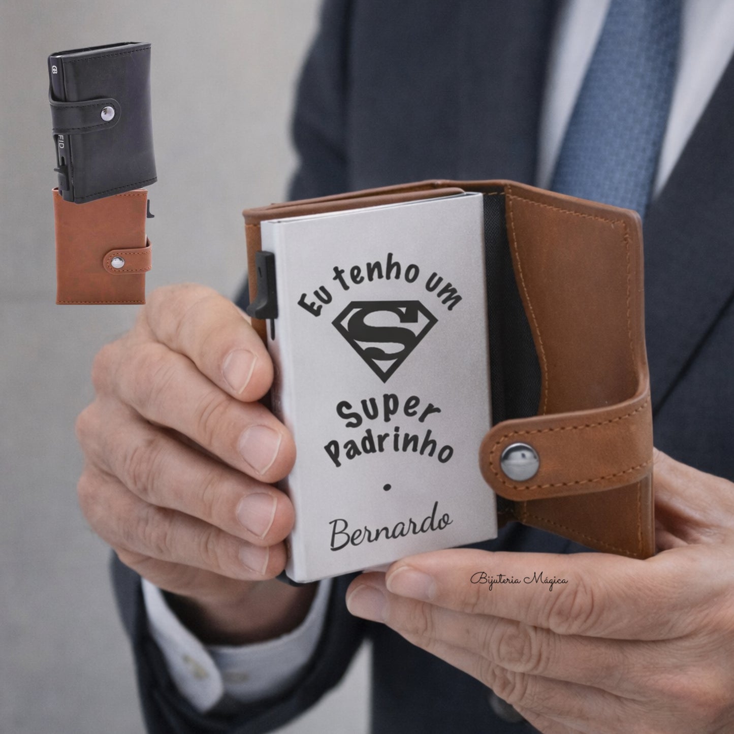 Porta-Cartões Personalizado Padrinho