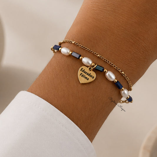 Pulseira Coração Personalizado
