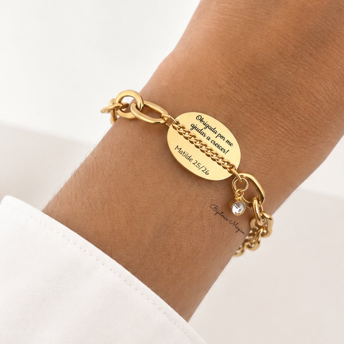 Pulseira Personalizada Gratidão