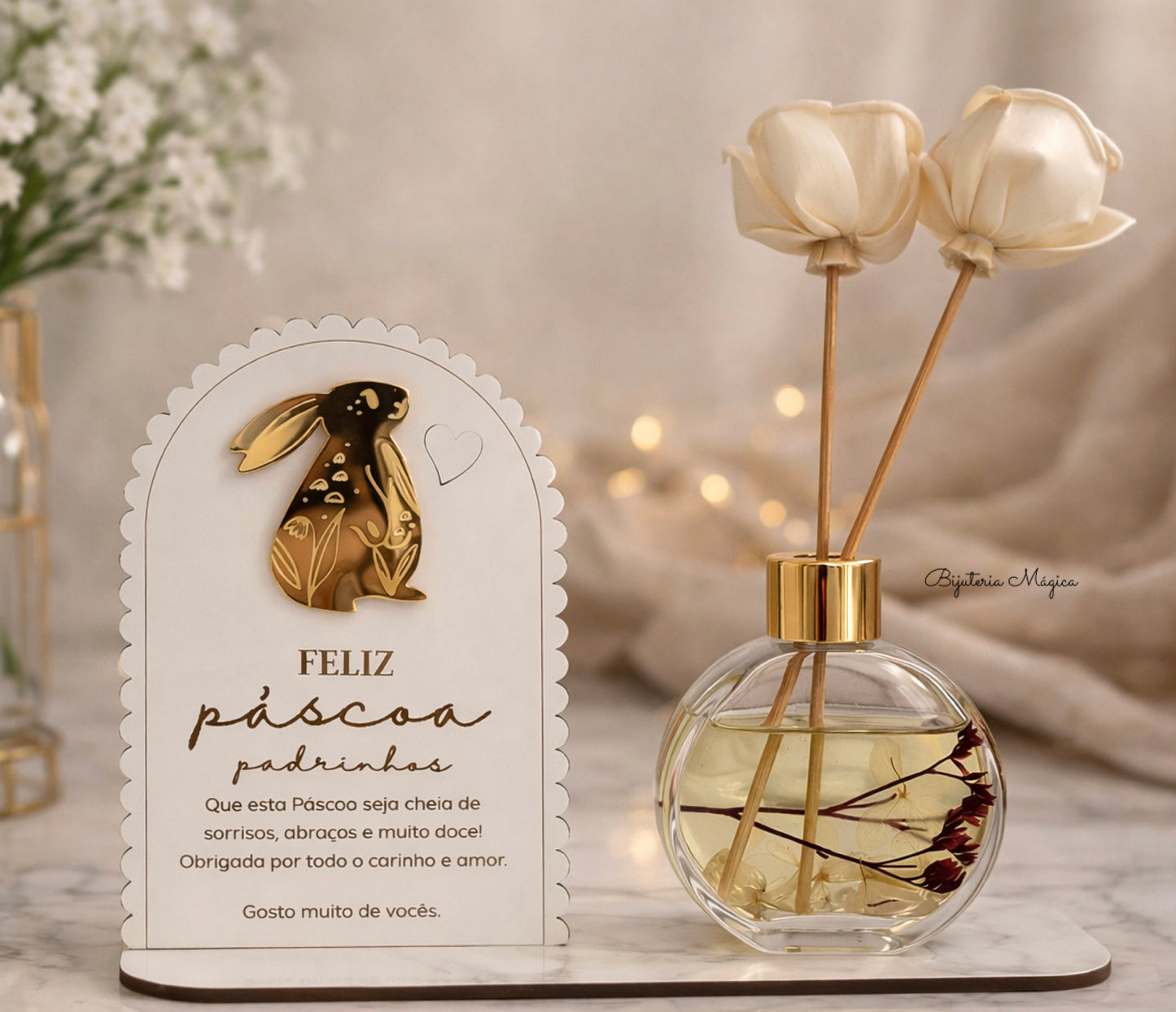 Difusor Floral Páscoa Padrinhos