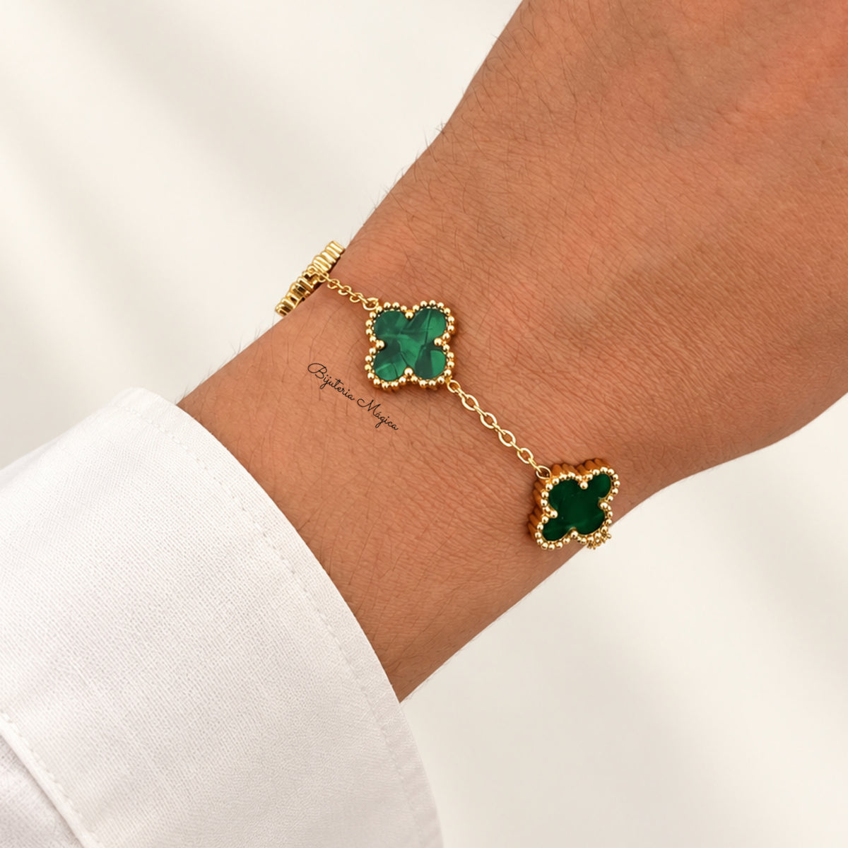 Pulseira Trevos Fortuna Verde