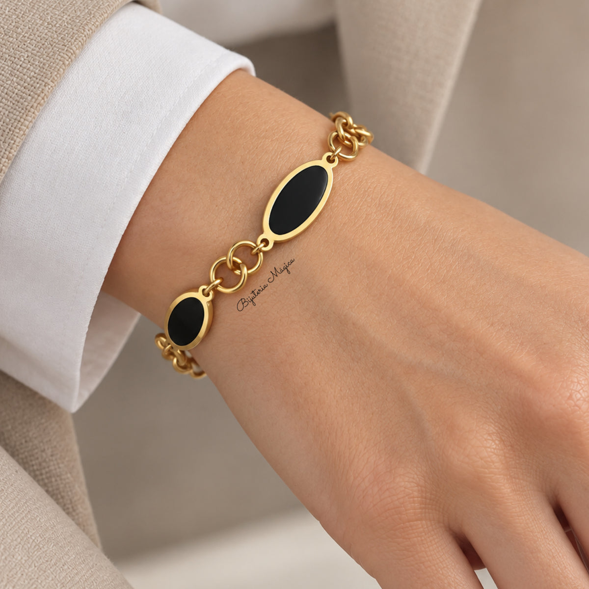 Pulseira Noite Dourada