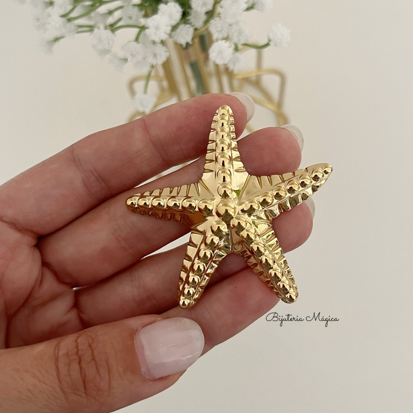 Brincos Estrela do Mar Elegance em Aço Inoxidável