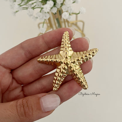 Brincos Estrela do Mar Elegance em Aço Inoxidável