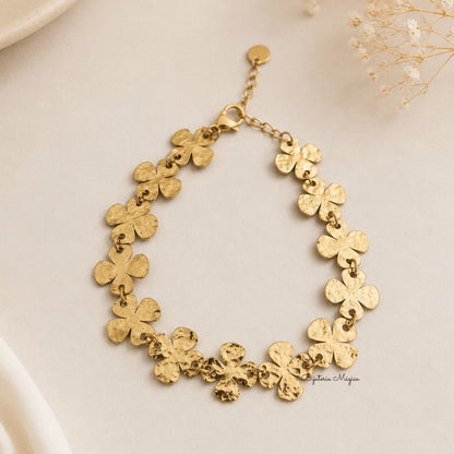 Pulseira Trevos Dourados