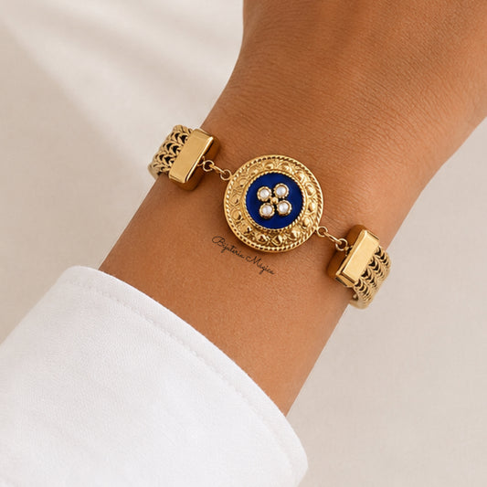 Pulseira Caramujo Azul