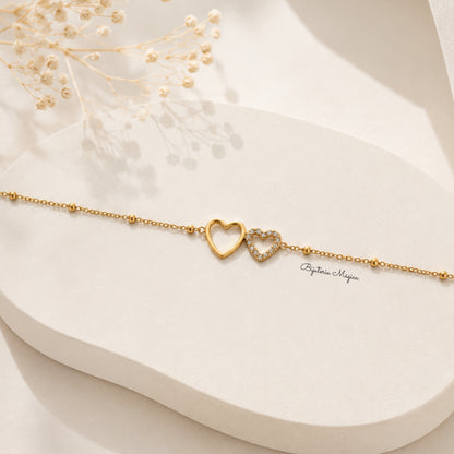 Pulseira Corações Eternos