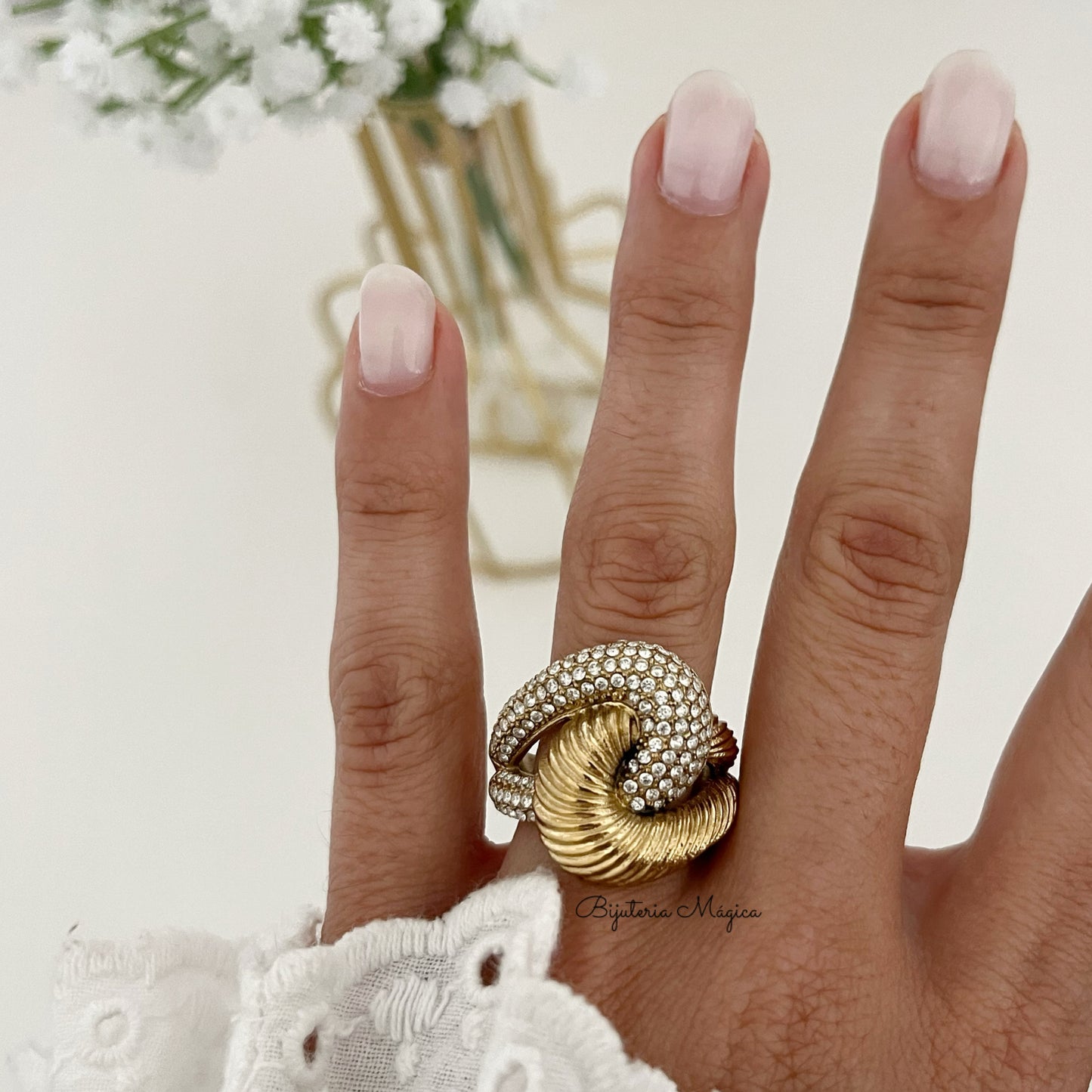 Anel Luxe Entrelaçado