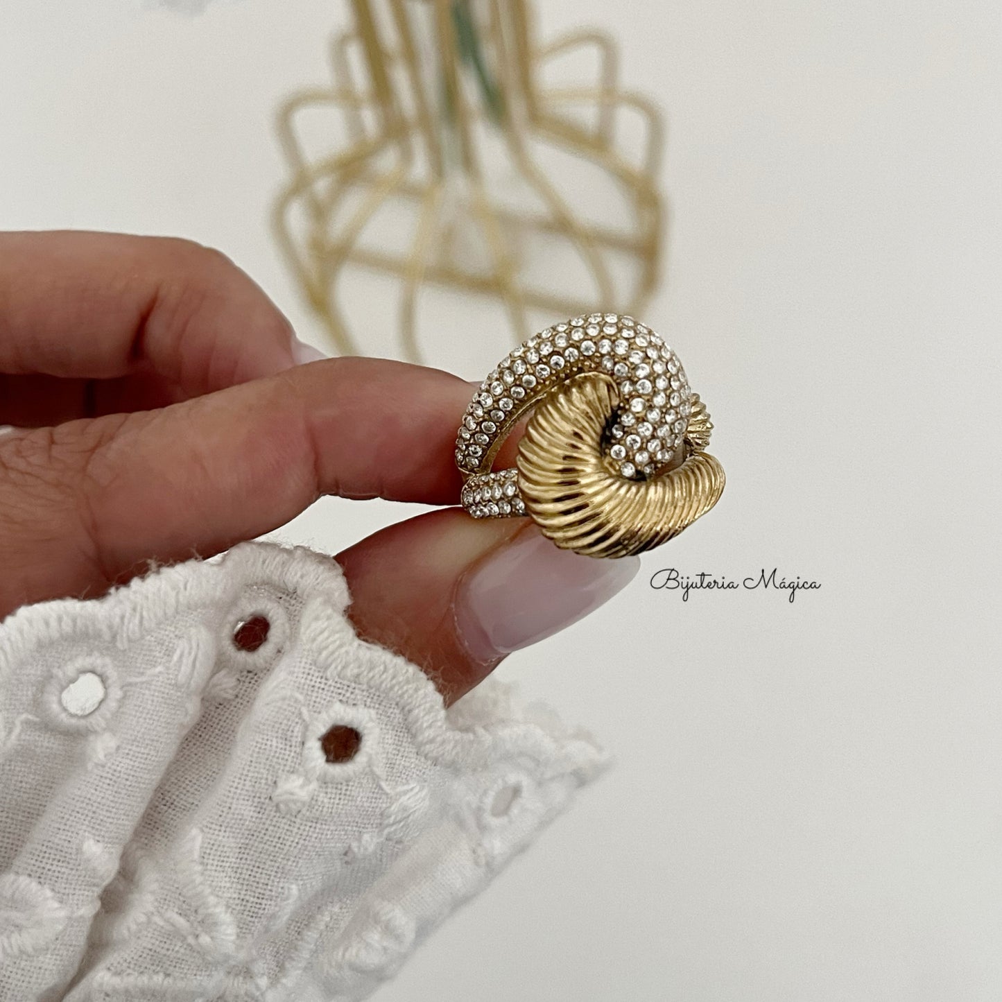 Anel Luxe Entrelaçado