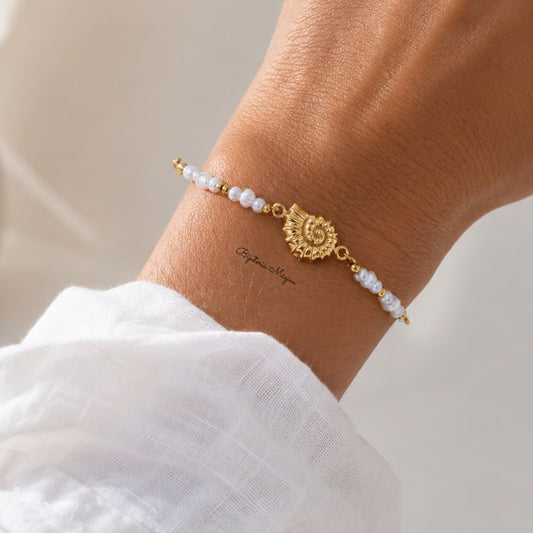 Pulseira Concha Pérola