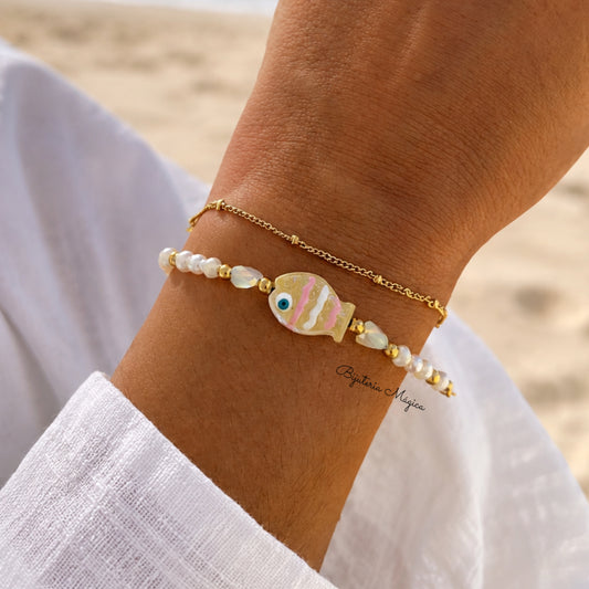 Pulseira Dupla Peixe Mediterrâneo