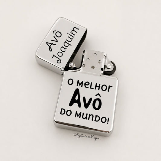 Isqueiro Tipo Zippo Personalizado em Aço