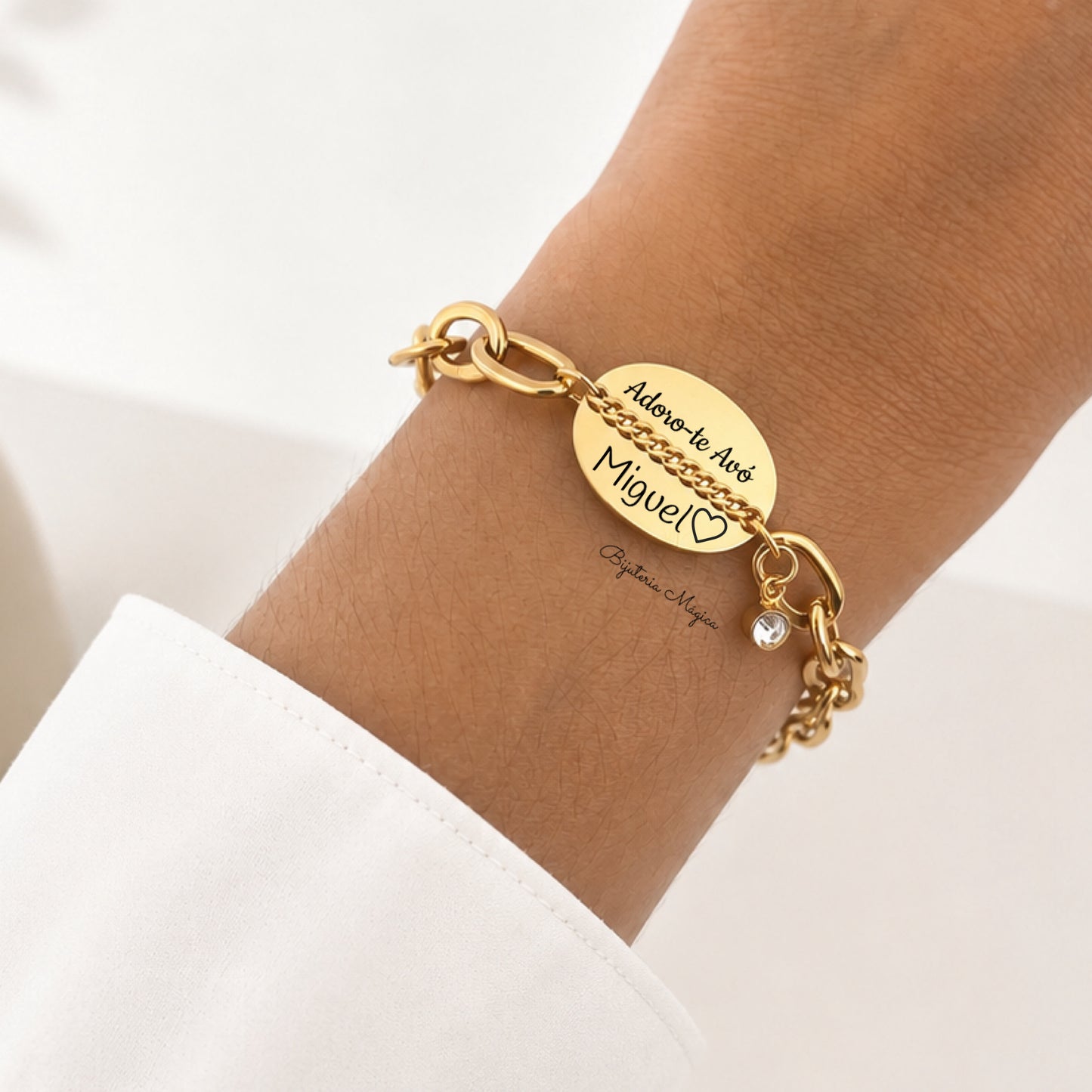 Pulseira Personalizada Oval