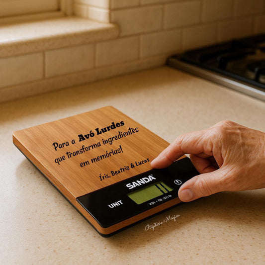 Balança Digital de Cozinha Personalizada para Avó