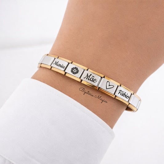 Pulseira Elástica Mãe Personalizada