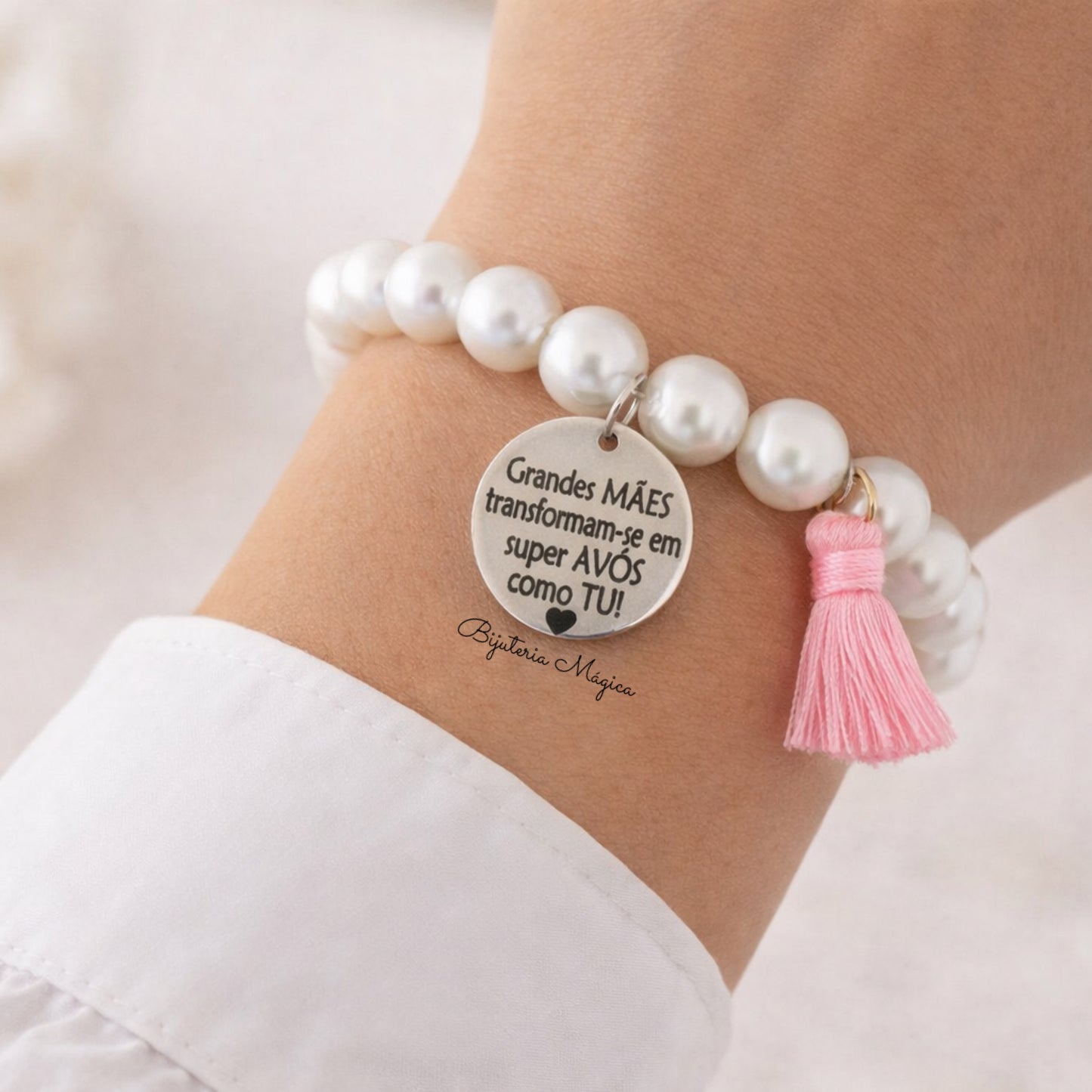 Pulseira Pérolas Super Avó
