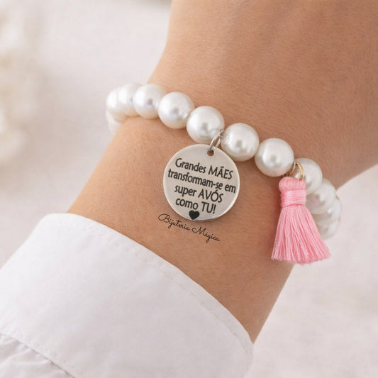 Pulseira Pérolas Super Avó