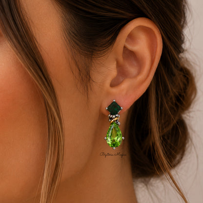 Brincos Gotas Verdes
